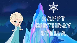 Happy Birthday Stella - greeting card video ❤️