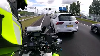 VIP begeleiding / Police escort tijdens de Oekraïne top vanaf Den Haag naar VIP-room Schiphol