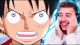 LUFFY KNOCKS OUT 50,000 FISHMAN!! One Piece Episode 554 & 555 Reaction