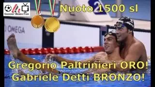 Rio 2016, Swimming 1500 fs, Italy: Paltrinieri gold, Detti bronze and Casa Italiay celebrates!