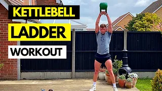 NOT VERY NICE KETTLEBELL LADDER WORKOUT // HIIT With Single Kettlebell