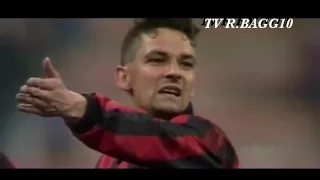 神に愛された“悲運の天才“バッジョの挑戦【ミラン在籍時プレー集】　The challenge of Baggio, the "genius of luck" loved by God