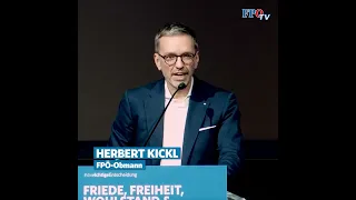 Herbert Kickl: „Werden uns unsere Freiheit niemals nehmen lassen!“