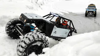Winter drive. #Axial #Capra 1.9 UTB Axial #SCX10II Jeep Cherokee 1/10 scale RC car crawler [029]