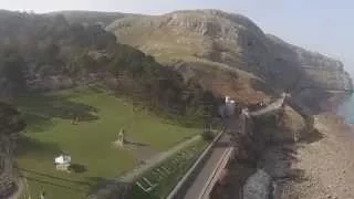 DJI Phantom Drone Flight at Llandudno in Wales UK