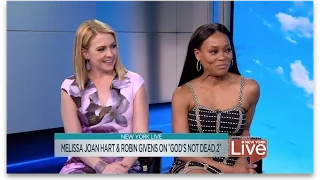 Melissa Joan Hart & Robin Givens on "God's Not Dead 2"