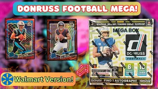ABSOLUTELY LOADED! 2023 Donruss Football Mega Box Walmart Edition Review!