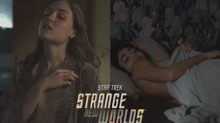 Star Trek: Strange New Worlds / Paramount Plus Hot Scene —  Christina Chong and Anson Mount 37x49