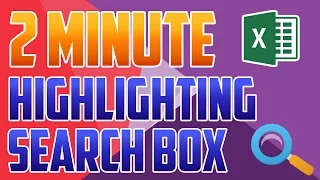 Excel 2016 : How to Create a Highlighting Search Box