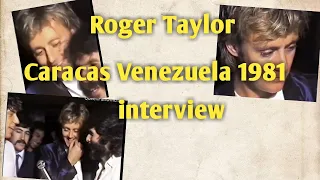 Roger Taylor interview in Caracas Venezuela 1981