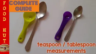 How Many Teaspoon in a Tablespoon? || Difference Between Tsp and Tbsp || Tsps in a Tbsp by FooD HuT