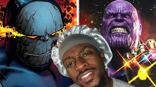 WHO IS THE BEST VILLAIN?! THANOS vs. DARKSEID - FULL PART | EPIC BATTLE! (Reaction)