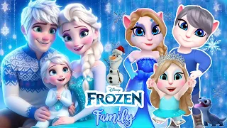 My talking Angela 2 | Frozen | Family Jack Frost And Elsa | cosplay