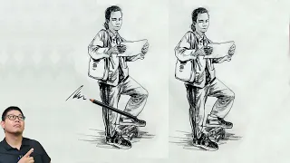 How to draw a person standing and reading a book?|Human body dynamic sketch| quick sketch |人体动态速写|站姿