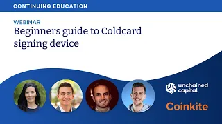 Webinar: Beginners guide to Coldcard signing device