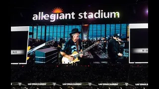 Carlos Santana Halftime Performance at Allegiant Stadium for Raiders first game in front of fans!