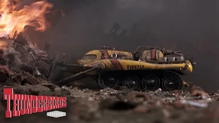 Virgil Uses Firefly To Dislodge The Rubble - Thunderbirds