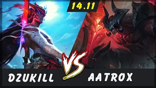 Dzukill - Yone vs Aatrox TOP Patch 14.11 - Yone Gameplay