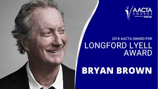 Bryan Brown receives the AACTA Longford Lyell Award | 2018 AACTA Awards