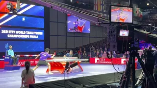 Fan zhendong's powerful forehand at WTTC 2021, Houston