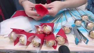 CHOCOLATE BOUQUET   FERRERO ROCHER  DIY GIFTS IDEA