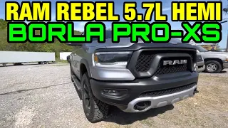 2021 RAM Rebel 5.7L HEMI V8 DUAL EXHAUST w/ BORLA PRO XS!