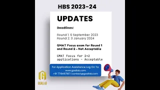 HBS 2024 Deadlines | HBS 2024 GMAT requirements | Harvard Business School Admissions