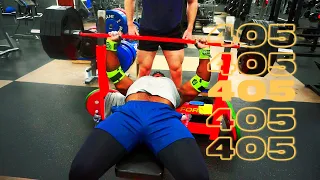 Road to 500lb Bench Press Ep. 4: 405 for Reps!