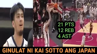 GINULAT NI KAI SOTTO ANG JAPAN 21 PTS 12 REBOUNDS KAI SOTTO HIGHLIGHTS