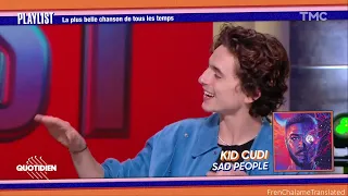 Timothée Chalamet speaks French (with English subs) on Quotidien with Denis Villeneuve