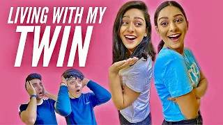 LIVING WITH MY TWIN FOR 24 HOURS | Rimorav Vlogs