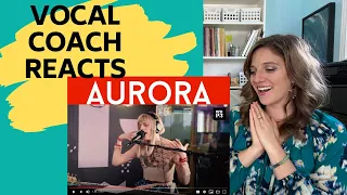 Vocal Coach REACTS - GOD IS A WOMAN - AURORA