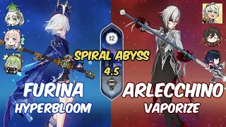 "The Father" Debut | F2P | Furina Hyperbloom - Arlecchino Vaporize | GENSHIN IMPACT SPIRAL ABYSS