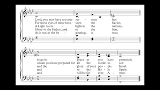 The Song of Simeon (Nunc dimittis) by Purcell