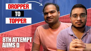 True Story - 8th Attempt ➡️ Aiims Delhi ft. Rahul Yadav || Dropper to Topper || NEET