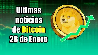 bitcoin sube, DOGECOIN a la luna y sube un 200% por Gamestop, demanda a Ripple, noticias 28 de enero