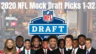 2020 NFL Mock Draft Picks 1-32 | Full First Round Mock Draft!