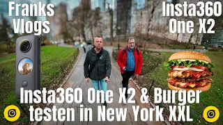 Insta360 One X2 und Burger testen in New York Central Park XXL Vlog