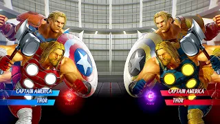 Captain America Vs Thor Fight | Marvel vs Capcom: Infinite