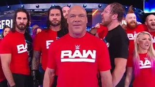 Team Raw attacks on Team Smackdown live