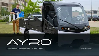 AYRO, Inc. (NASDAQ: AYRO) Webcast | Planet MicroCap Showcase: VEGAS 2023