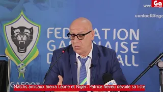 GABON/SPORT: Matchs amicaux Sierra Léon et Niger; la liste des joueurs