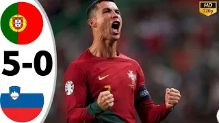 Portugal vs Slovenia 5-0 Highlights & Goals | Friendly match 2024 | portugal tadi malam