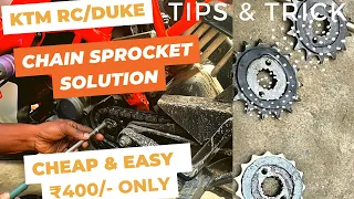 How Much Should You Be Spending On KTM RC/DUKE Chain Sprocket Noise/problem Easy & Cheapest Solution