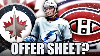 Winnipeg Jets Or Montreal Canadiens OFFER SHEET For Anthony Cirelli? Tampa Bay Lightning NHL Rumours