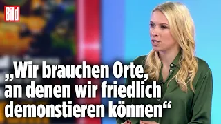 Corona-Demo: Empörung nach Waffeneinsatz-Tweet | Nena Schink bei BILD Live