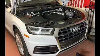 Easy DIY Audi Q5 2.0T Oil Change + Air Filter change + Oil light reset