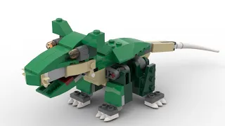 Alternative build Lego the Mighty Dinosaurs set  31058  Rat tutorial in 4K