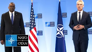 NATO Secretary General with 🇺🇸 US Secretary of Defense Lloyd J. Austin III, 16 JUN 2022