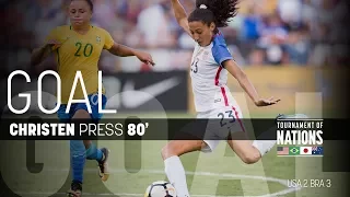 WNT vs. Brazil: Christen Press Goal - July 30, 2017